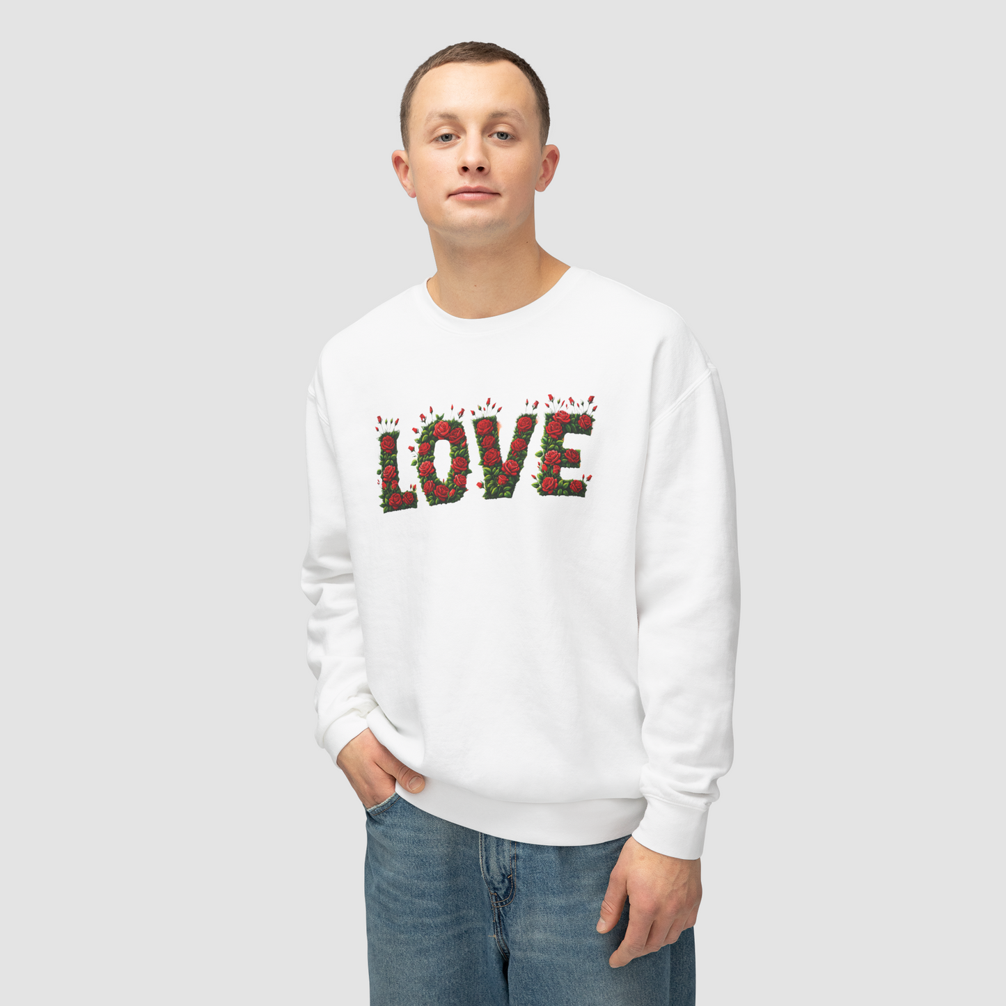 LOVE in Bloom Floral Sweatshirt